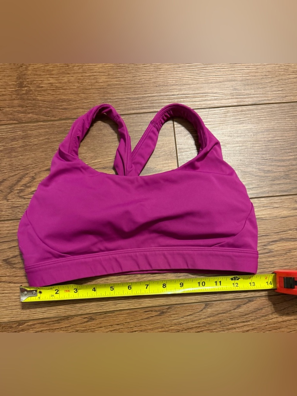 Athleta Fuchsia Racerback Sports‎ Bra - Picture 5 of 5